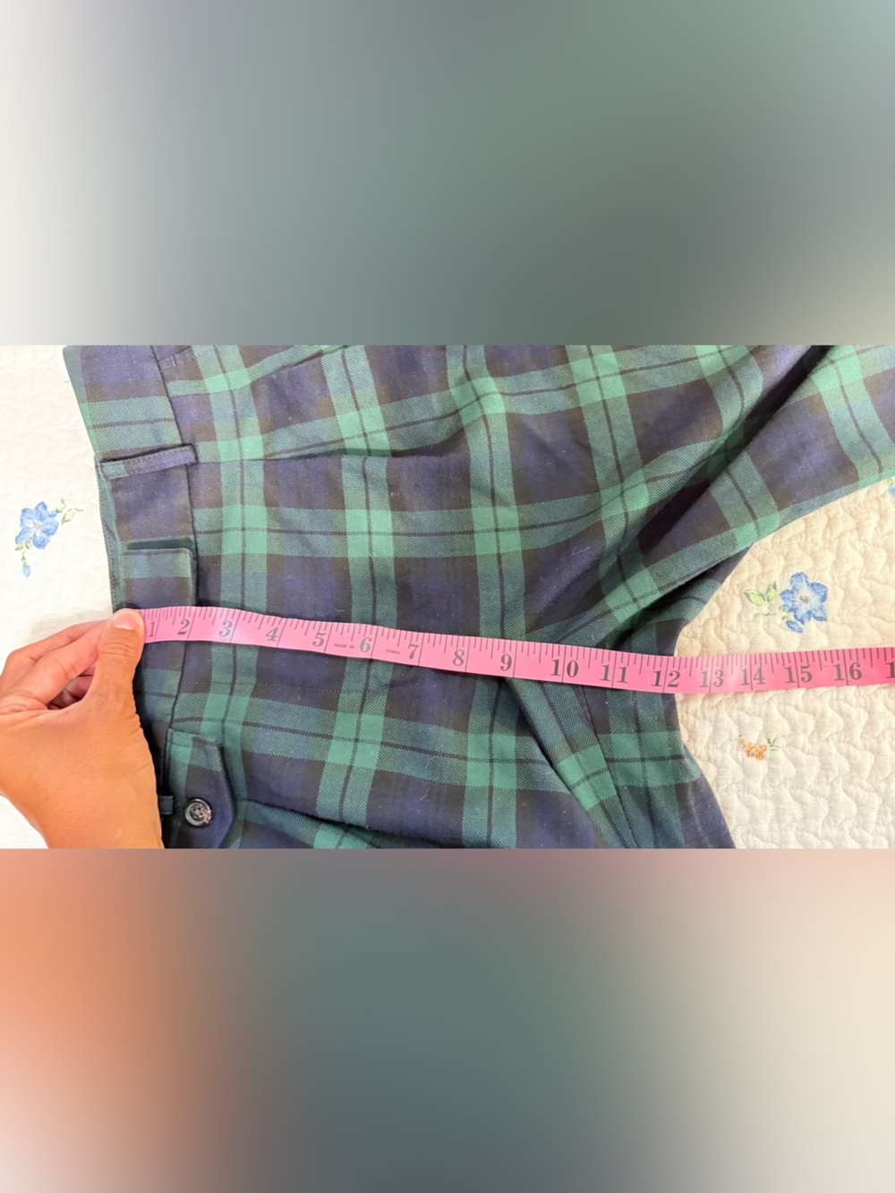 Brooks Brothers Tartan Plaid Wide Leg Trousers Pants Size 4 - Picture 8 of 13